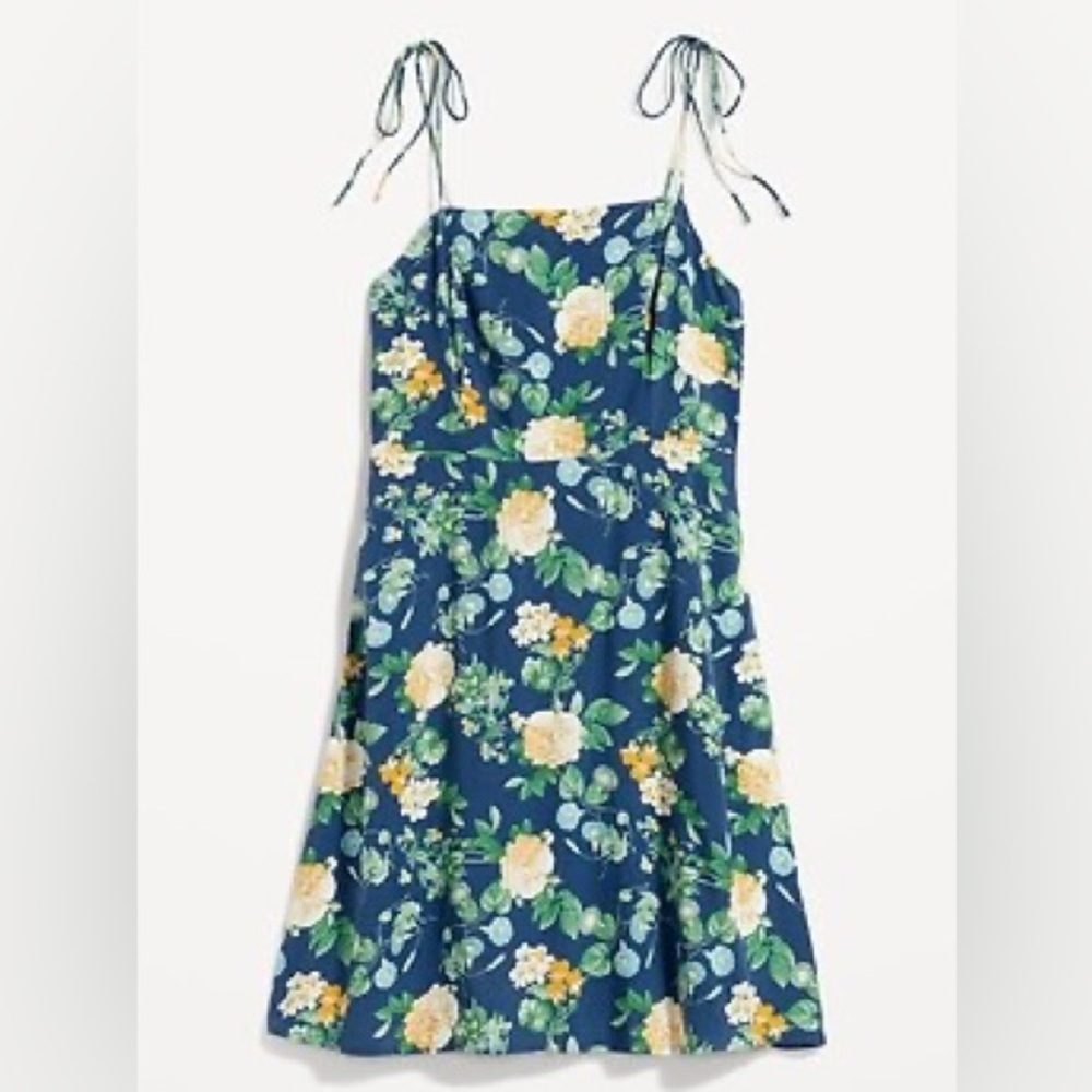 Old navy Fit & Flare Tie-Strap Mini Dress Women’s‎ size medium 2X